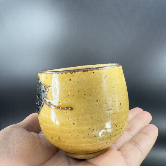 Vintage Japanese Ceramic Porcelain Tea Cup Mug Set 3 With Painted Fruit Speckled - Picture 7 of 16